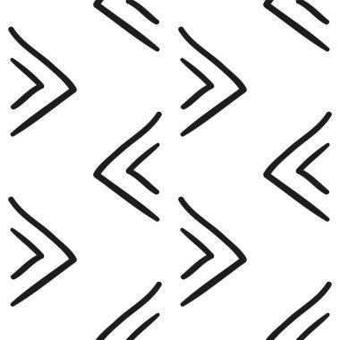 seamless abstract hand drawn geometric  pattern 
