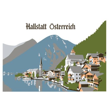 Avusturya, Hallstatt 'taki kilisenin manzarası