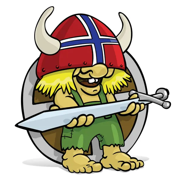Norwegowie Troll Przynosi Szczęście — Zdjęcie stockowe