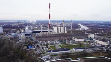 A developing industry. Safe energy, big business. Zeran power station. Drone video. High quality 4k footage