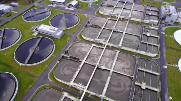Industriële Afvalwaterbehandelingssystemen Die Geschikt Zijn Voor Alle Grote Industrieën Waternaaimachine — Stockvideo