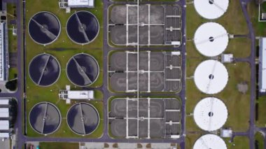  Technology and business in development. New ideas and city development. Drone video. High quality 4k footage