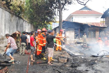 Köyde yangın çıktı.