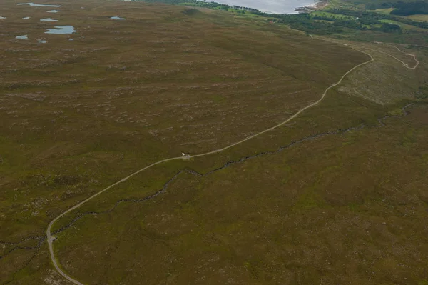 Autobahn Durch Eine Trostlose Landschaft Schottland — Stockfoto
