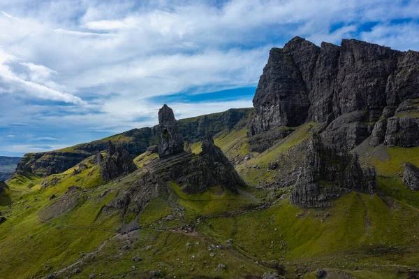 Prachtige Stenen Opmaak Van Oude Man Van Storr Schotland Dit — Stockfoto