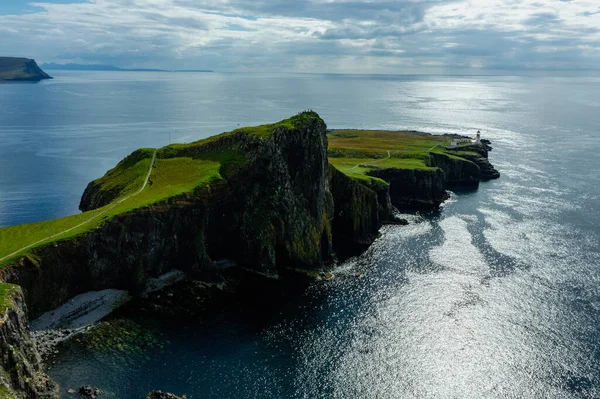 Ocean Coast Panoramic Neist Point Farus Σκωτία Ηνωμένο Βασίλειο — Φωτογραφία Αρχείου