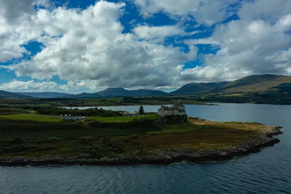 두아르트 Duart Castle 스코틀랜드 해안에 몰섬에 성으로 Argyll Bute 공의회 스톡 이미지