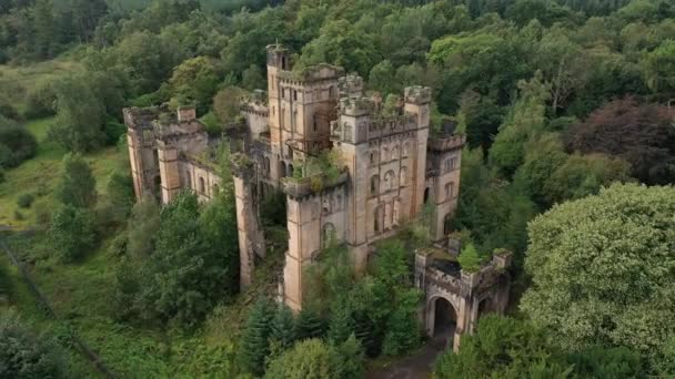 Lennox Castle Abdandoned Castle Lennoxtown East Dunbartonshire Scotland — Stock Video