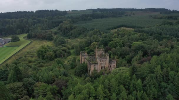 Lennox Castle Castelo Abandonado Lennoxtown East Dunbartonshire Escócia — Vídeo de Stock