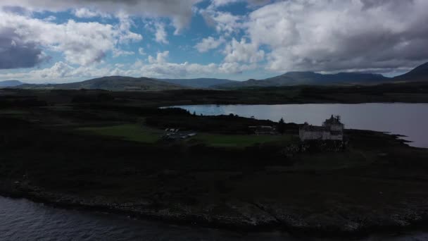 Замок Дуарт Замок Острове Мюлл Западного Побережья Шотландии Пределах Муниципального — стоковое видео