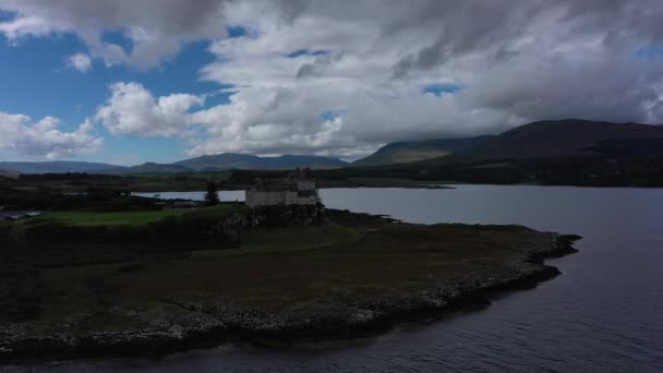 Duart Castle Castelo Ilha Mull Costa Oeste Escócia Dentro Área — Vídeo de Stock