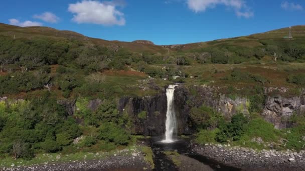 Eas Fors Waterfall Isola Mull Scozia Regno Unito — Video Stock
