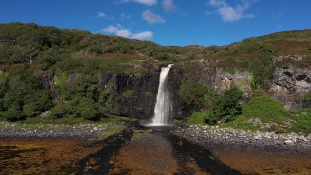 Водопад Форс Остров Мюлл Шотландия Великобритания — стоковое видео