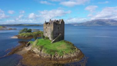 14. yüzyılda tower house, argyll Castle stalker, İskoçya