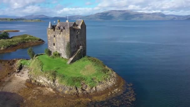 Castillo Acosador Casa Torre Del Siglo Argyll Escocia — Vídeos de Stock