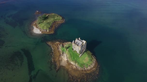 Stalker Κάστρο Σπίτι Πύργος Του 14Ου Αιώνα Argyll Σκωτία — Αρχείο Βίντεο