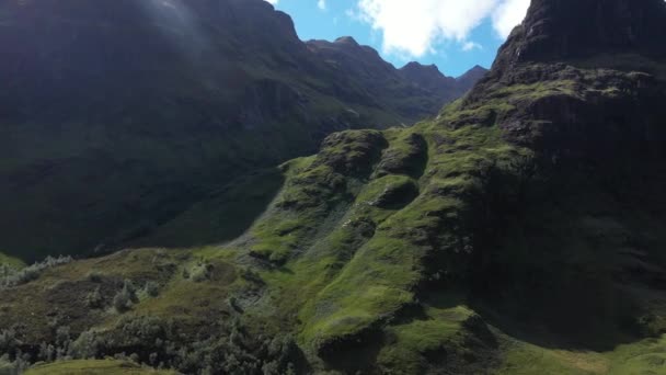 苏格兰景观 格伦科市高地三姐妹山脉 — 图库视频影像