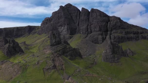 Formatações Pedra Maravilhosas Velho Homem Storr Escócia Isto Ilha Skye — Vídeo de Stock