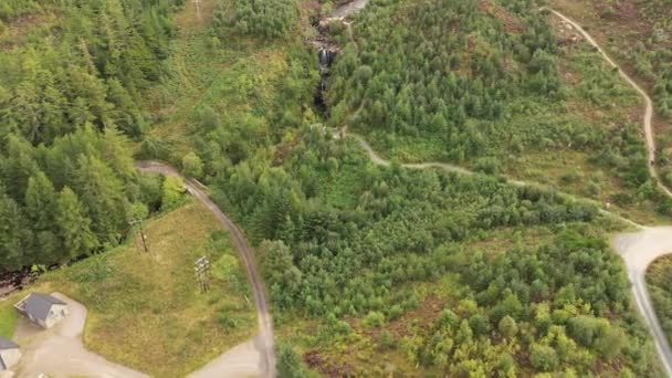 Victoria Falls Gairloch Scotland Were Named Queen Victoria Who Visited — Stock Video