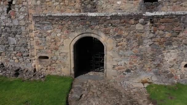 Balvenie Castle Scotland Impressive Ruin Middle Ages — Stock Video