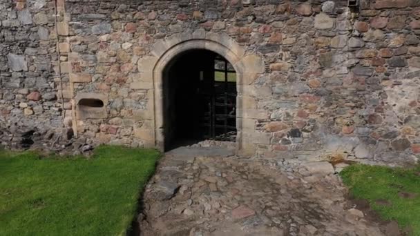 Замок Балвени Шотландія Вражаюча Руїна Середнього Віку — стокове відео