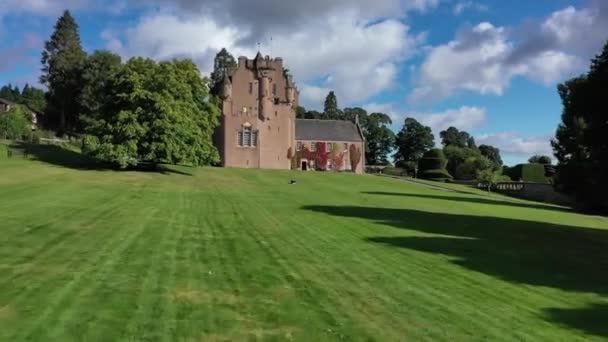 Crathes Castle Banchory Aberdeenshire Scotland Well Preserved 16Th Century — Stock Video