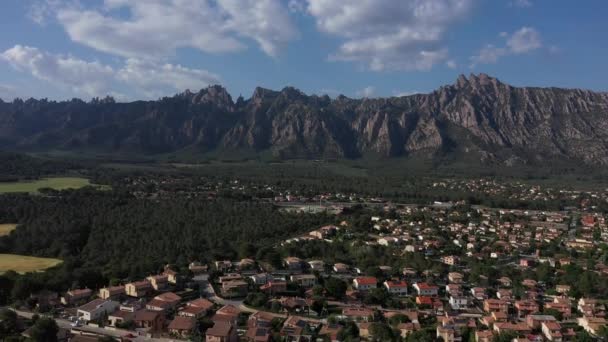 Panoramatický Výhled Horu Montserrat — Stock video