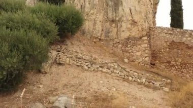 Castle of papiol, near barcelona from the heights