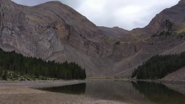 Pyrenees Lake Ibon Plan Basa Mora Aragon Spain — Stockvideo