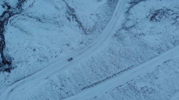 Video Udara Mengemudi Jalan Jalan Islandia — Stok Video