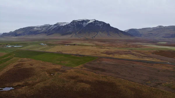 Поля Луга Горы Исландии Растительности — стоковое фото