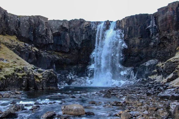 Gufufoss Koło Seydisfjordur Wschodniej Islandii — Zdjęcie stockowe