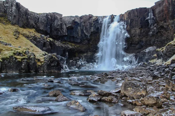 Gufufoss Koło Seydisfjordur Wschodniej Islandii — Zdjęcie stockowe