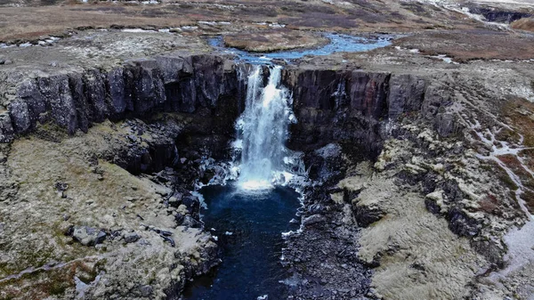 Гуфуфосс Біля Сейдісфьордура Східній Ісландії — стокове фото