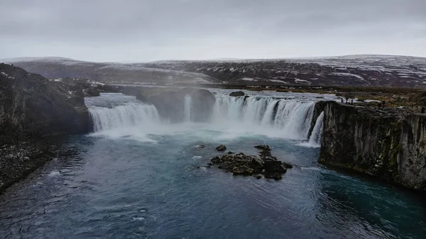 Godafoss Είναι Ένας Πολύ Όμορφος Ισλανδικός Καταρράκτης Βρίσκεται Στο Βορρά — Φωτογραφία Αρχείου
