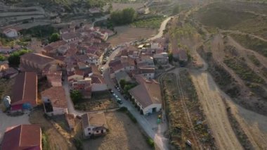 Las Parras de Castellote köyünde gün batımı