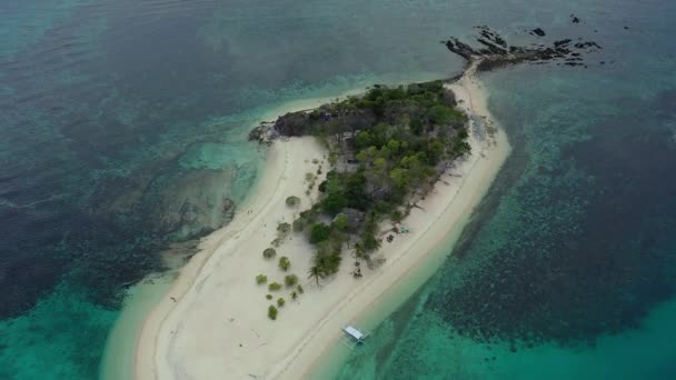 Filipinler Deki Calamianes Adaları Nın Bir Parçası Olan Balık Şekilli — Stok video