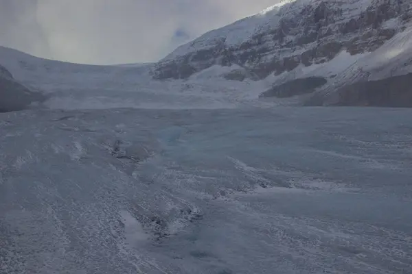 Stock image Athabasca Glacier - Jasper National Park. Cold winds blow down the Athabasca Glacier in Jasper National Park - Canada.