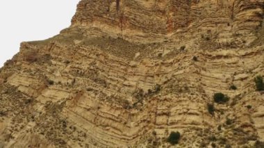 Ricote Vadisi, Murcia İspanya 'daki yarı kurak Ojos dağlarının havadan görünüşü.