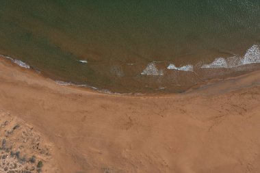 Calblanque ve Akdeniz sahillerinin havadan görünüşü