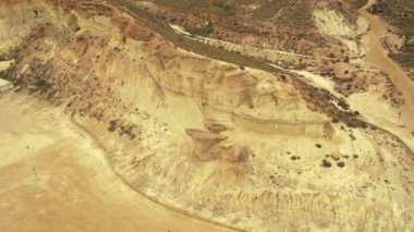 Gredas de Bolnuevo, Sandstone, Erosiones de Bolnuevo, Bolnuevo Doğal Anıtı, Bolnuevo, Mazarron, Murcia, İspanya, Avrupa