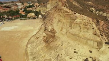 Gredas de Bolnuevo, Sandstone, Erosiones de Bolnuevo, Bolnuevo Doğal Anıtı, Bolnuevo, Mazarron, Murcia, İspanya, Avrupa