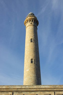 İspanya 'da Manga Mar Menor Murcia yakınlarındaki Cabo de Palos deniz feneri manzarası