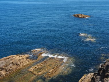 Bermeo sahilinden Cantabrian Denizi