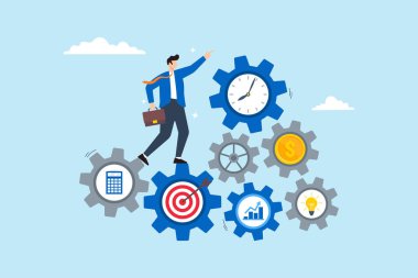 Girişimci etkin iş unsurlarıyla vites dişlisi üzerinde duruyor