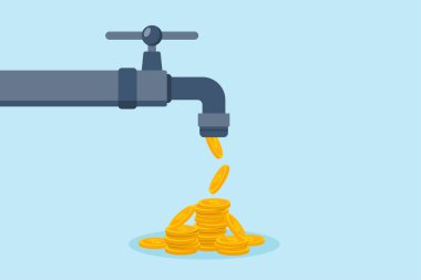 Yatırımların düzenli akışından düşen sikkelerin düz çizimi finansmanı döndürür