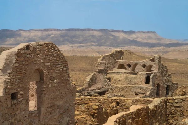 Ksar Beni Barka 突尼斯南部Tataouine地区 是该国最大的Ksar之一 在法国保护国开始时就被遗弃了 — 图库照片