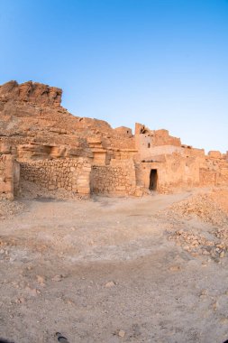 Guermasa, terk edilmiş dağ Berber Köyü Güney Tunus, Tataouine bölgesi
