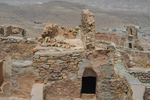 stock image Ksar Beni Barka - Region of Tataouine - Southern TunisiaOne of the largest Ksar in the country.It is abandoned at the beginning of the French protectorate