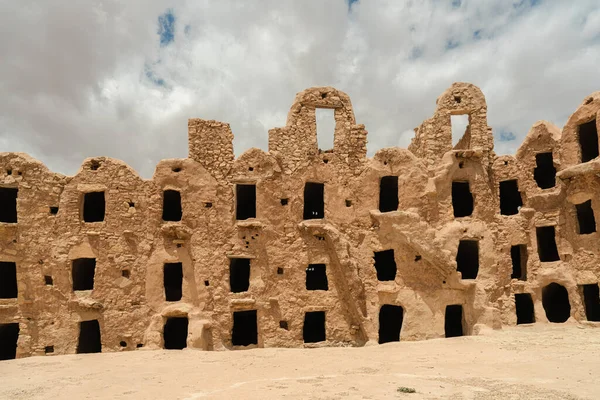 stock image Ksar Mourabitine - Region of Tataouine - Southern Tunisiaone of the magnificent and best Ksour of Tunisia characterized by its strategic location and its richness in heritage components